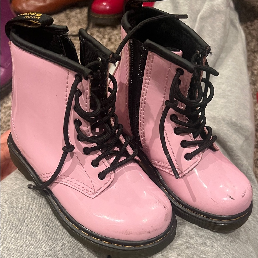 Dr. Martens Pink Kids Boots